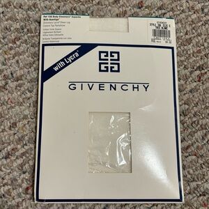 NWT Givenchy Body Gleamers Pantyhose Shimmery White Control Top- Size Large